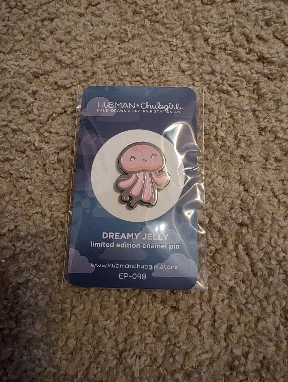 *NEW* Pink DREAMY JELLY Limited Edition Enamel Pin by Hubman & Chubgirl